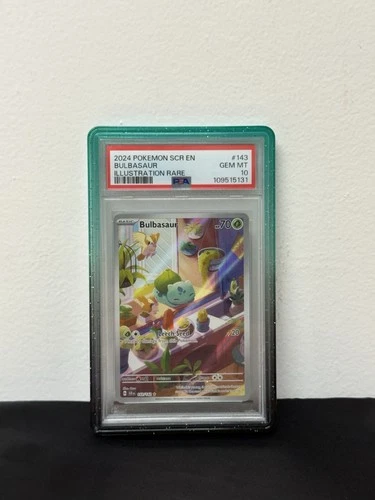 2024 Pokemon SCR EN Bulbasaur 143/142 Illustration Rare PSA 10