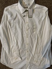 Goodfellow  Co. Men  s Long Sleeve Button Down Casual Dress Shirt White, XL 