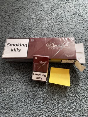 10 Pcs Davidoff Classic Boxes Cigarettes, Collectable, EMPTY !!!!