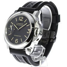 Officine Panerai Luminor Marina PAM00415 44mm SS Black Dial Watch #C3324