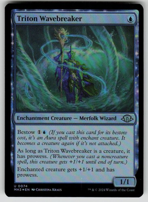 #ad #ad Triton Wavebreaker Foil Uncommon Modern Horizons 3 74 MTG Near Mint 2024 $1.67