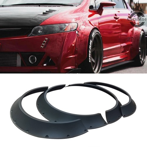 Fender Flares For Honda Civic CONCAVE Wide Body Wheel Arches 80mm 4pcs Set