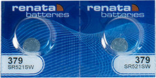 379 SR521SW Batteries - 1.55V Silver Oxide 379 Watch Battery 2 Count 