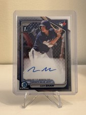 2024 Bowman Chrome Sam Shaw 1st Chrome Auto #CPA-SS Blue Jays