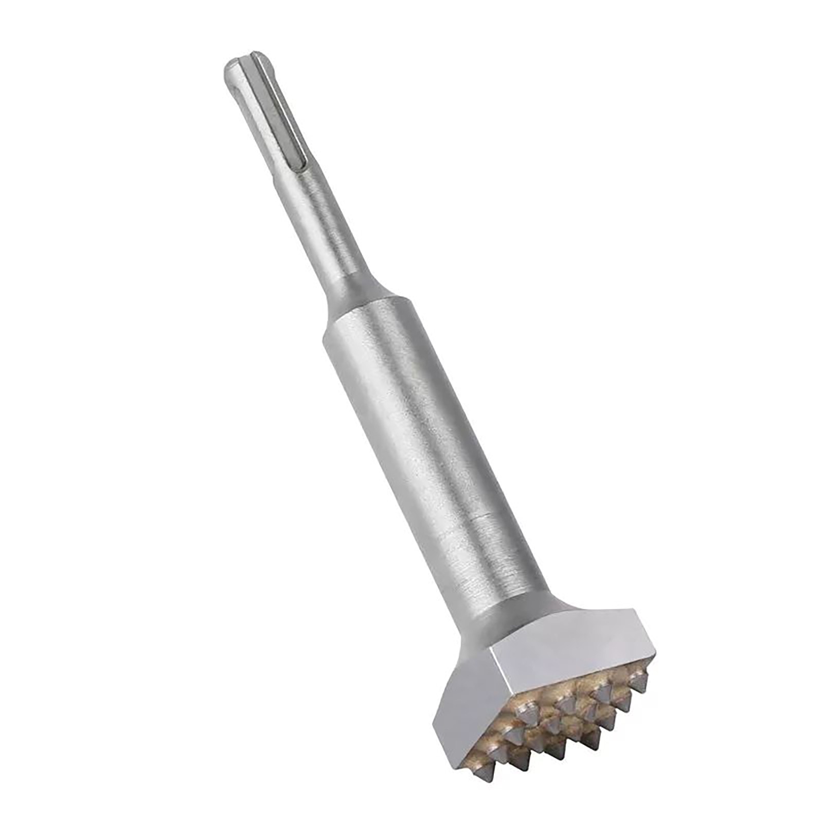 Chisel Skip Tooth Durable SDS PLUS Carbide Tipped 16Teeth Bush Hammer Chisel Bit For ...
