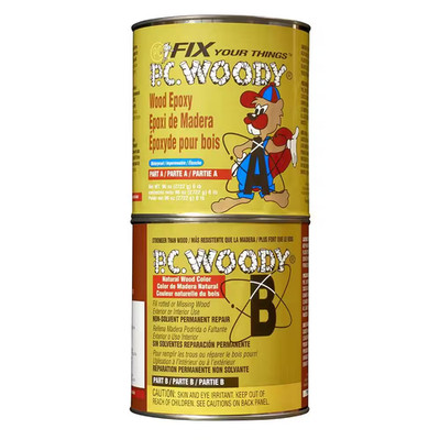 96 oz. Wood Epoxy Paste PC-Woody Repairs Damaged-Wood Reshape Rebuild Paintable