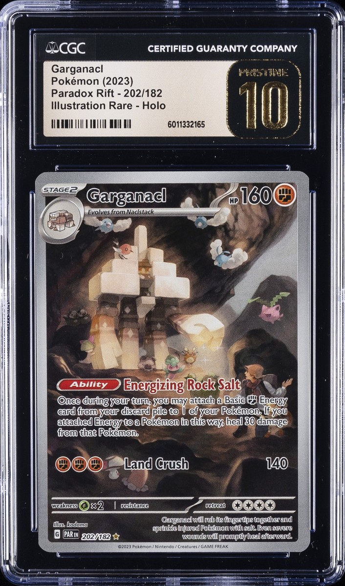 2023 POKEMON PARADOX RIFT - ILLUSTRATION RARE - HOLO GARGANACL CGC