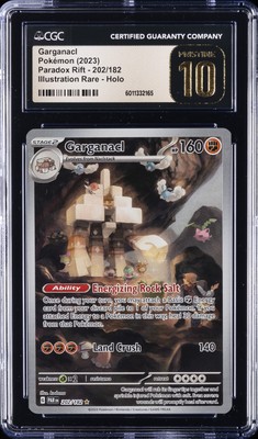 2023 POKEMON PARADOX RIFT - ILLUSTRATION RARE - HOLO GARGANACL CGC