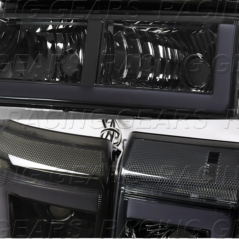 FAROS DE HUMO BARRA LED 4 PIEZAS APTOS 03-07 CHEVY SILVERADO 1500 2500 3500 AVALANCHA Foto 2 de 4