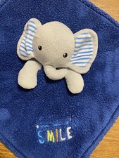 GRAY ELEPHANT LOVEY SECURITY BLANKET BABY GEAR 14X14 ADORABLE