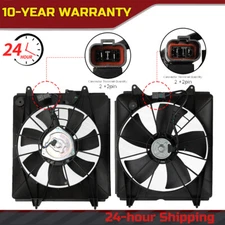 Radiator Cooling Fan and A/C Condenser Fan Set For 2007-2009 Honda CR-V