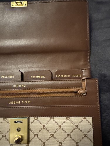 Vintage Bally Italian Leather Travel Wallet New - Picture 6 of 11
