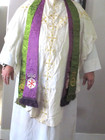 Vintage Priest Robe Pastor Cassock Clergy Coat Catholic Antique Robe & Sashes — photo 1
