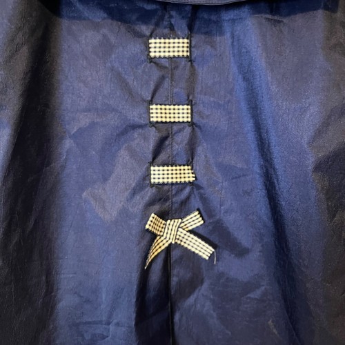F W Fischer Girls Raincoat & Hat Size 6X Sailor Collar Ribbon Accent Pockets - Picture 10 of 13