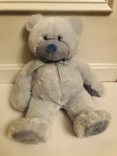 Russ "My First Teddy" Blue Teddy Bear Plush Baby 16  Stuffed Animal