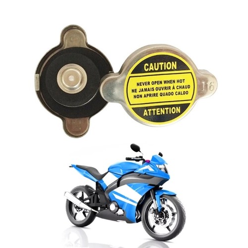 1.6 Bar Expansion Tank Radiator Caps Aluminium Lid for Motorcycle ATV Universal - Picture 2 of 8