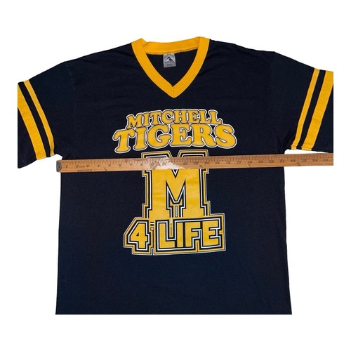 Vintage Mitchell Tigers Jersey Shirt Augusta Sportswear Mens Large Tigers 4 Life - Picture 8 of 14