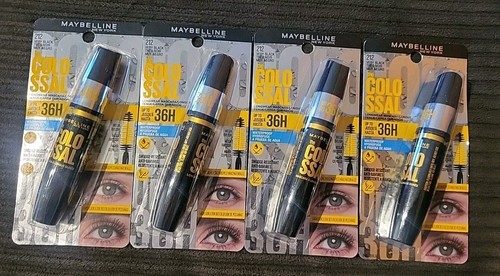 (4) Maybelline The Colossal Longwear Mascara Waterproof - 212 Very Black