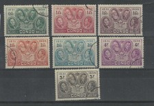 BELGIAN CONGO - CONGO 1935 COB 185-191 used