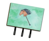 Caroline's Treasures Stick Horse Watercolor Leash Or Key Holder on sale Caroline's Treasures Stick Horse Watercolor Leash Or Key Holder on sale