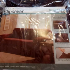 MAYTEX Pixel Stretch 2 Piece SOFA Furniture Cover Slipcover WINE Brand new Open