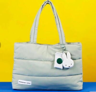 Starbucks x Miffy collaboration tote bag Green From Japan New | eBay