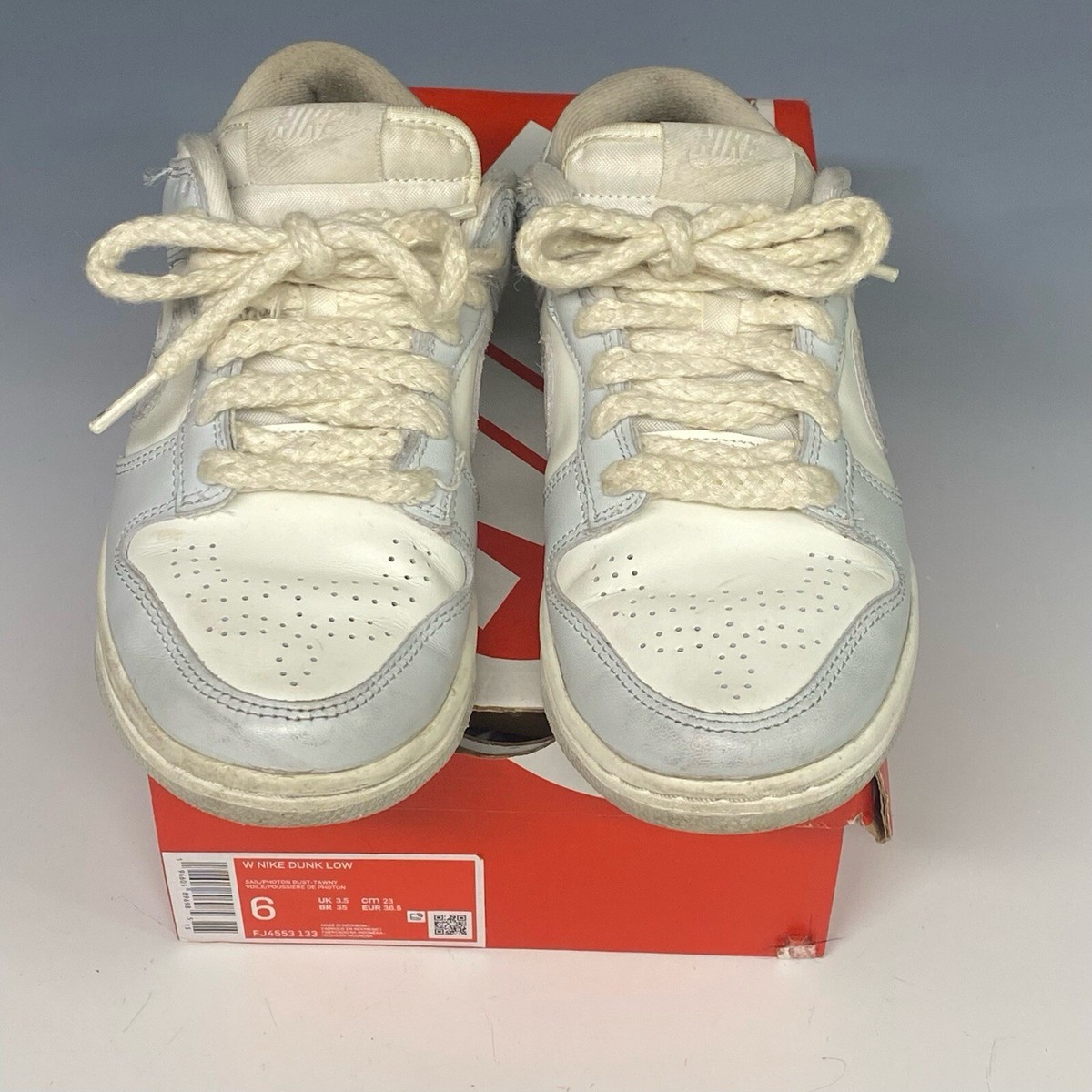 Woman's Size 6- NIKE DUNK LOW - SAIL PHOTON DUST - TAWNY | eBay