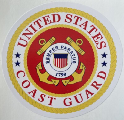 US Coast Guard Sticker Waterproof D215