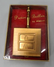 1940s Portable Ashtray Monogrammed Initials O M Personal Pocket Purse Butler Vtg