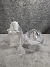 Royal Limited Refillable Heavy Glass Oil Lamp Made Poland - Clear