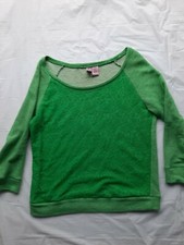 Love On A Hanger Green Floral Lace Detail Long Sleeve Top Sz L : 