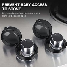 NEW 5Pcs/Set Stove & Oven Knob Safety Covers Kitchen Proof Lock for Child Kids
