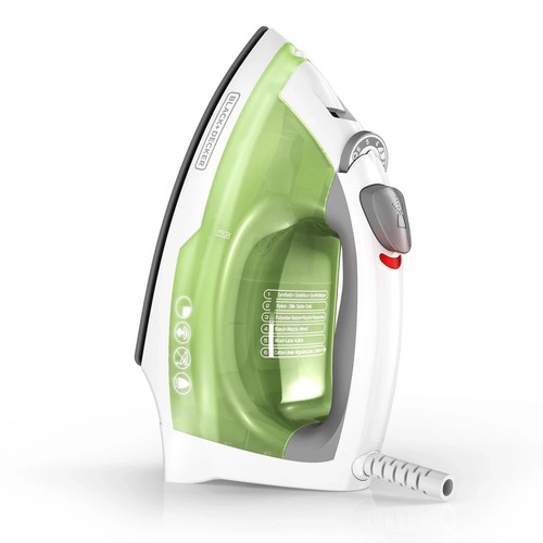 BLACK+DECKER IR02V 1200W Compact EasySteam Iron Green/White – Adjustable Steam - 第 2/14 張圖片