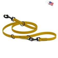 Dog Pet Adjustable Multi-Purpose Leash - W3/4" x L7' - Treasure Gold