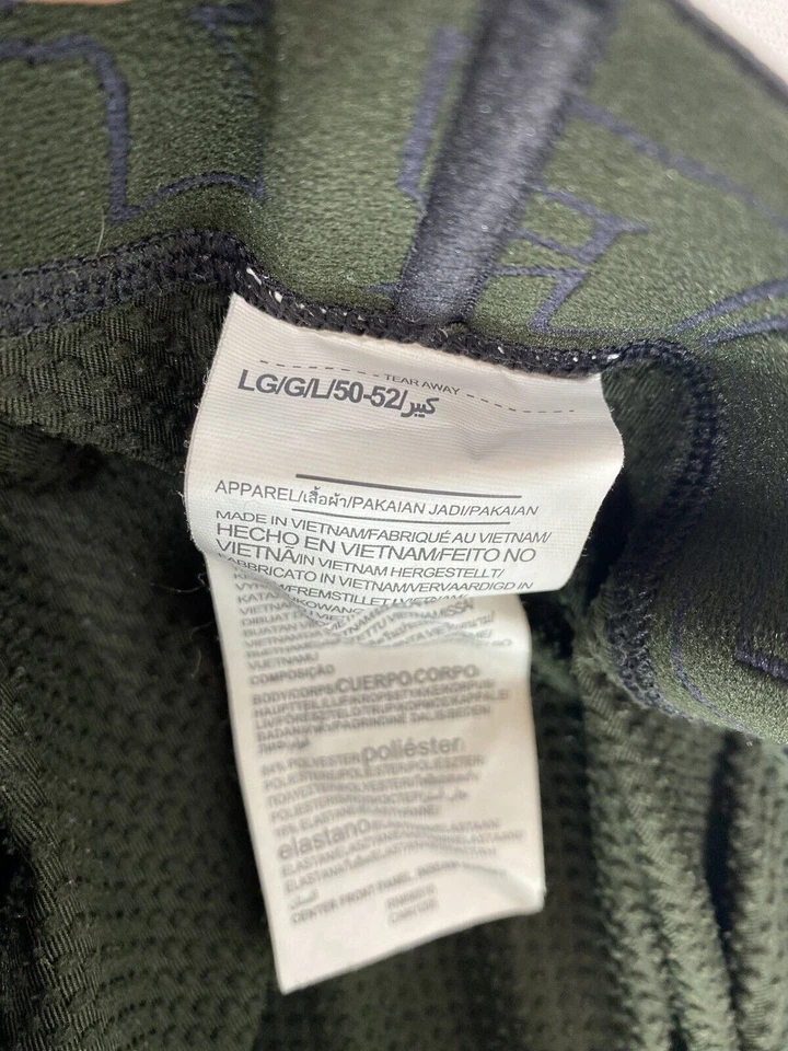 Леггинсы женские Under Armour большие одежда для занятий йогой зеленая/черная полоса - Изображение 2 из 4