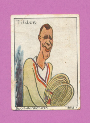 KARIKATUREN 1920-1930 GERMAN SPORTS BILL TILDEN HOF TENNIS HAUS BERGMANN *TPHLC