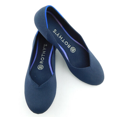 Rothy\'s Women\'s Size 6.5 Blue Slip-On Loafers Amazon.com | Rothy main image 4