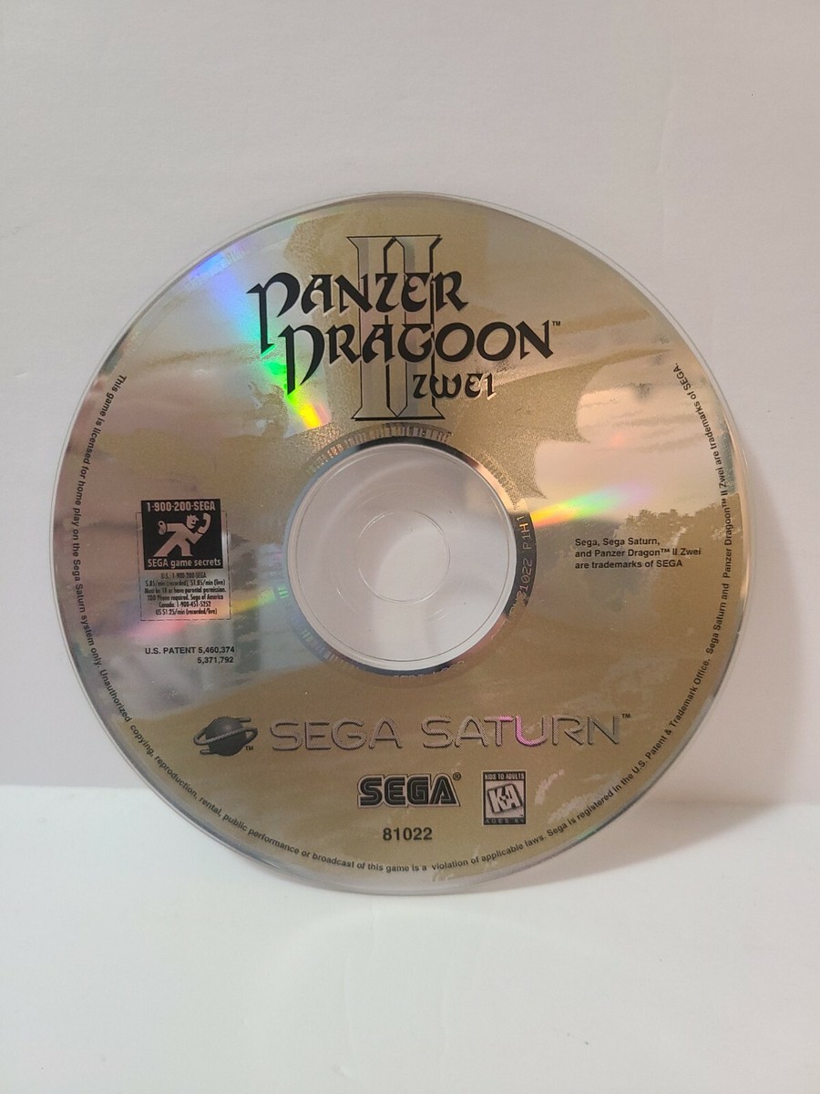 Panzer Dragoon 2 II Zwei (Sega Saturn, 1996) AUTHENTIC DISC ONLY