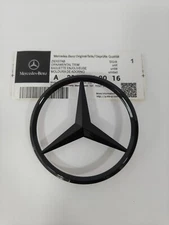 Los Angeles for GLOSS BLACK Star Emblem Rear Trunk Lid Logo Badge Mercedes W218