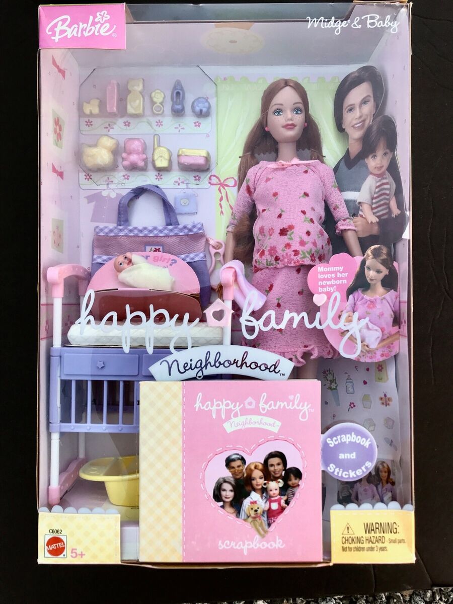 Barbie Happy Family Pregnant Mom Midge with Belly Attachment