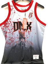 DMX RUFF RYDERS White Fade XL Basketball Jersey Embroidered Stitched NWT Hip-Hop