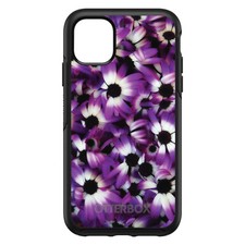 OtterBox Symmetry for Apple iPhone Pick Model - Purple White Black Flowers