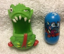 2004 Mighty Beanz Bodz S1: 259 Closet Monster Bean  Mega Monster Bod Lt Grn 