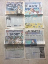 Sunday Times Newspaper 2000 Millenium New Year Sport Business News Review Travel