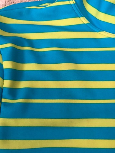 Lands End Kids Large 14 Sun Swim Shirt Swimwear Striped - Picture 11 of 12