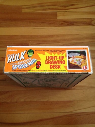 Hulk And Spiderman Light-up Drawing Desk 1979 - Picture 4 of 12
