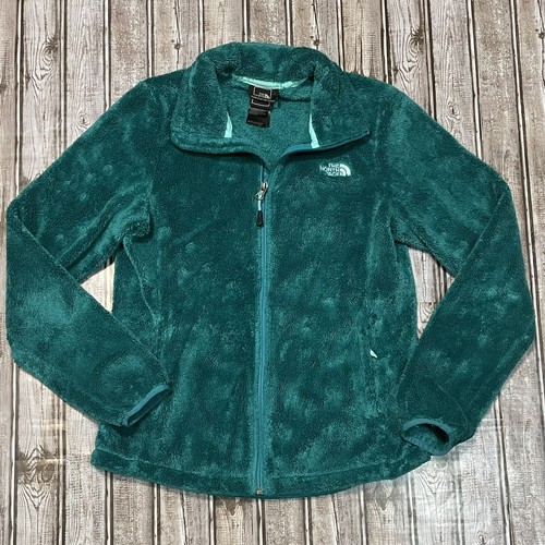 teal fuzzy jacket