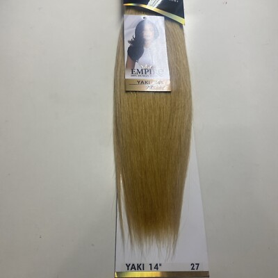 SENSATIONNEL EMPIRE STRAIGHT_100 %_Human Hair Weave Extension_14''_#27
