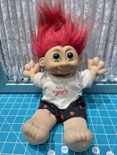 VTG 12" RUSS Berrie TROLL KIDZ Boy 100 Huggable Doll Plush 