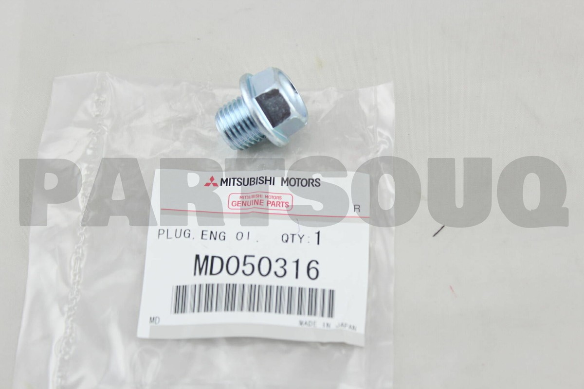 MD050316 Genuine Mitsubishi PLUG,OIL DRAIN | eBay
